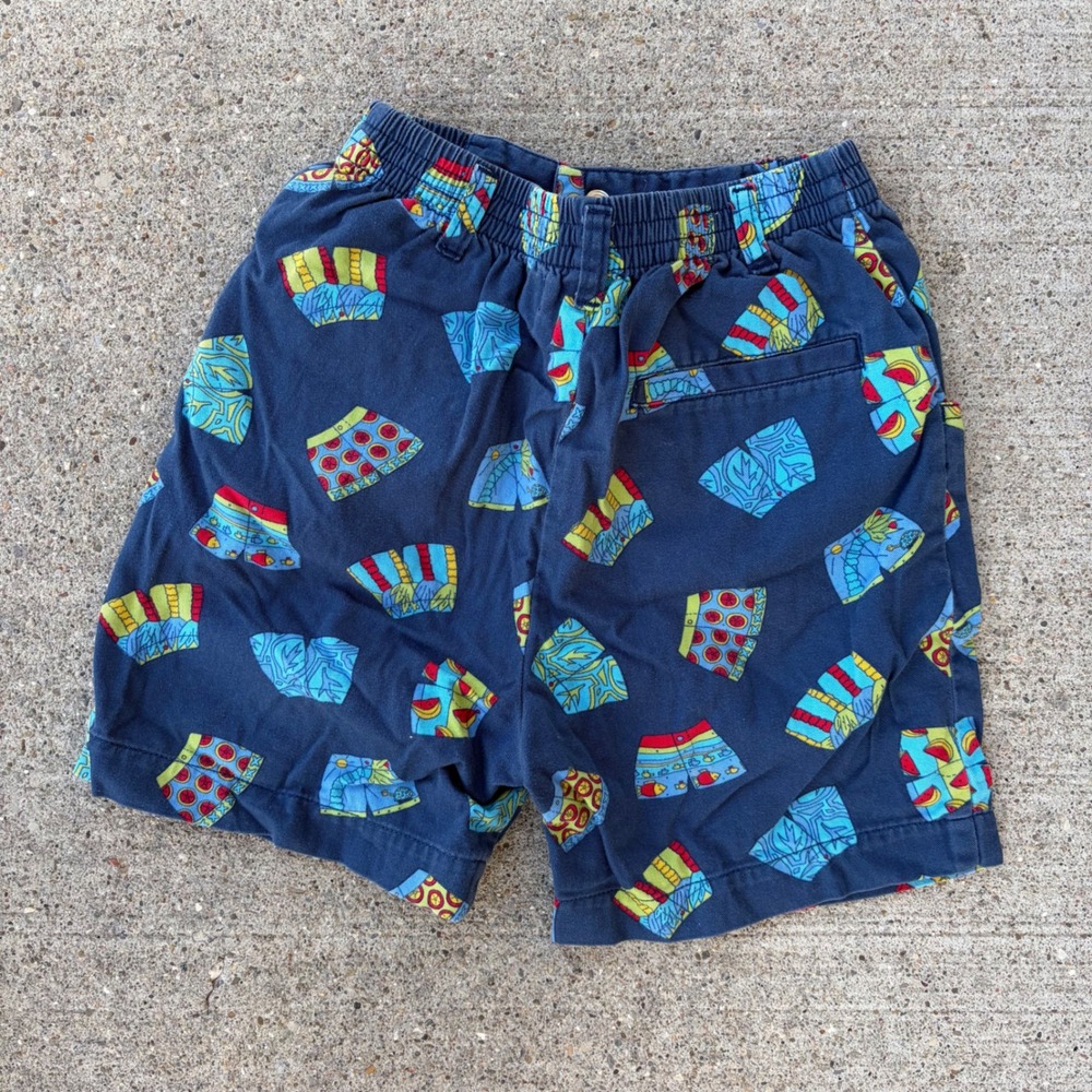 Vintage Gymboree Rainbow Tag boys colorful rint shorts pleated size XXL - Picture 6 of 6